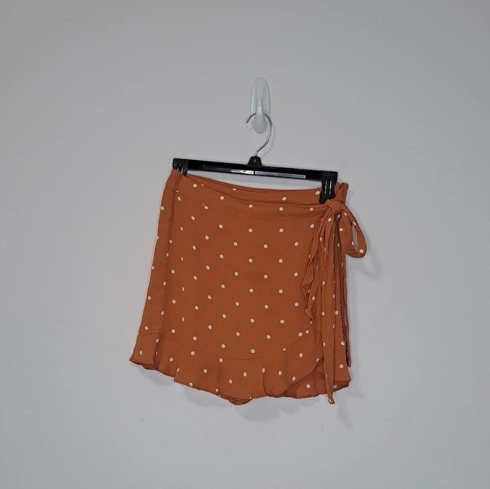 For Love  And Lemons Natalia dot skort copper small - Picture 6 of 9